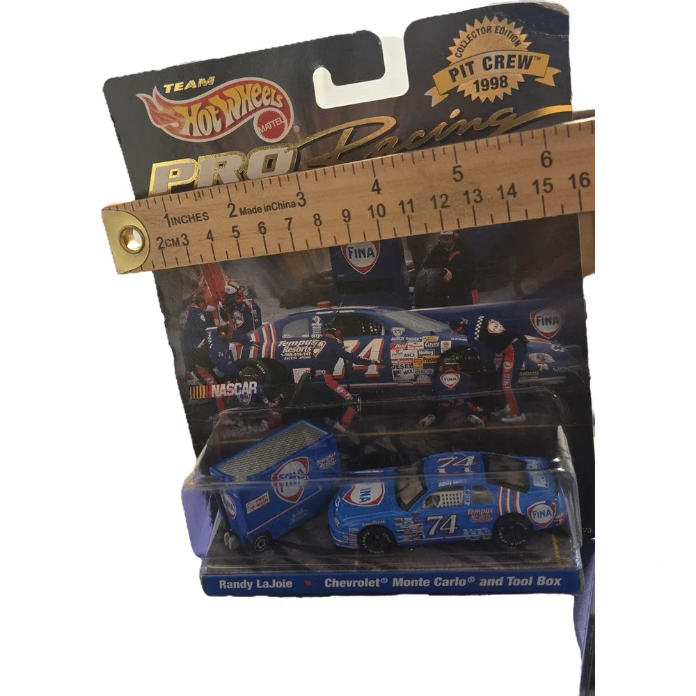Randy LaJoie #74 FINA Hot Wheels Pro Racing 1998 Pit Crew Edition MOC